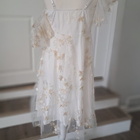 IWEMEK Spaghetti Strap Floral Lace Party Dress Medium NWT - Picture 7 of 15